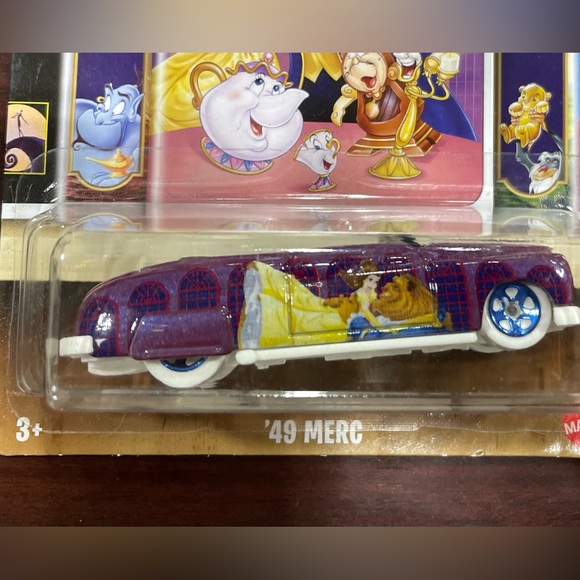Hot Wheels ‘49 Merc • Walt Disney Classic 2/5 • Beauty and the Beast • 2022 NIP - Picture 4 of 4